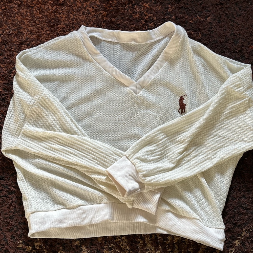 Polo knit sweater